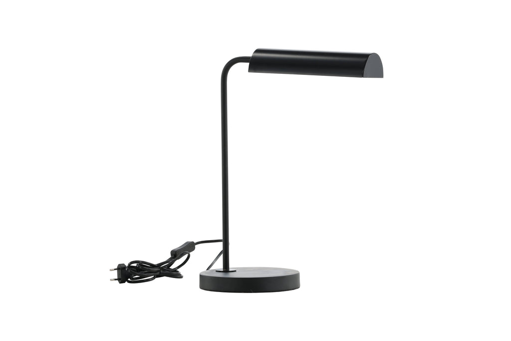 Harmonica bordslampa svart