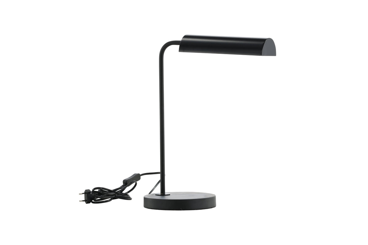 Harmonica bordslampa svart