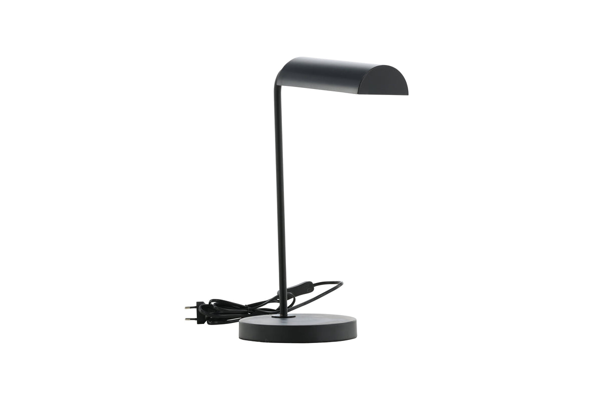 Harmonica bordslampa svart