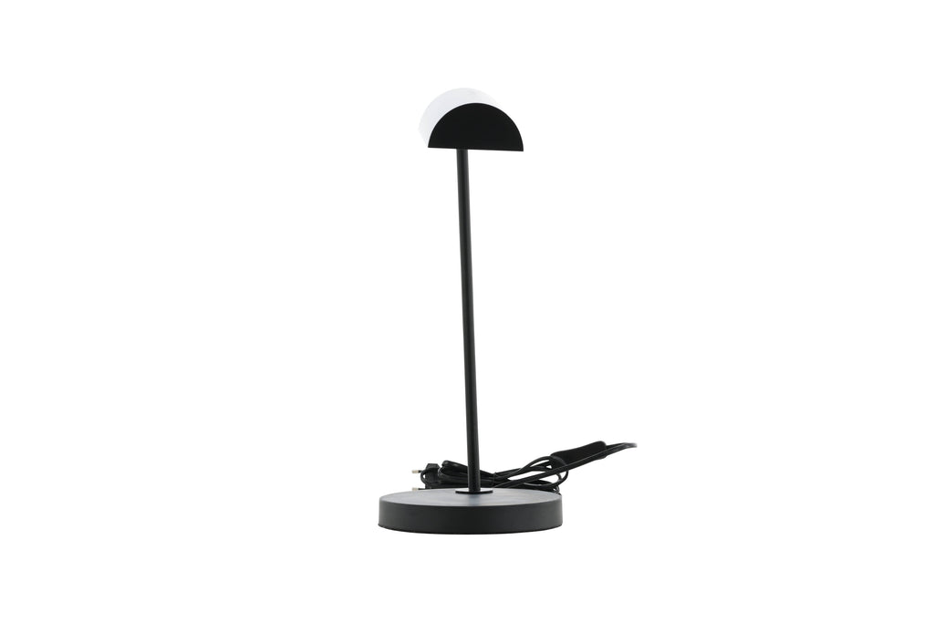 Harmonica bordslampa svart
