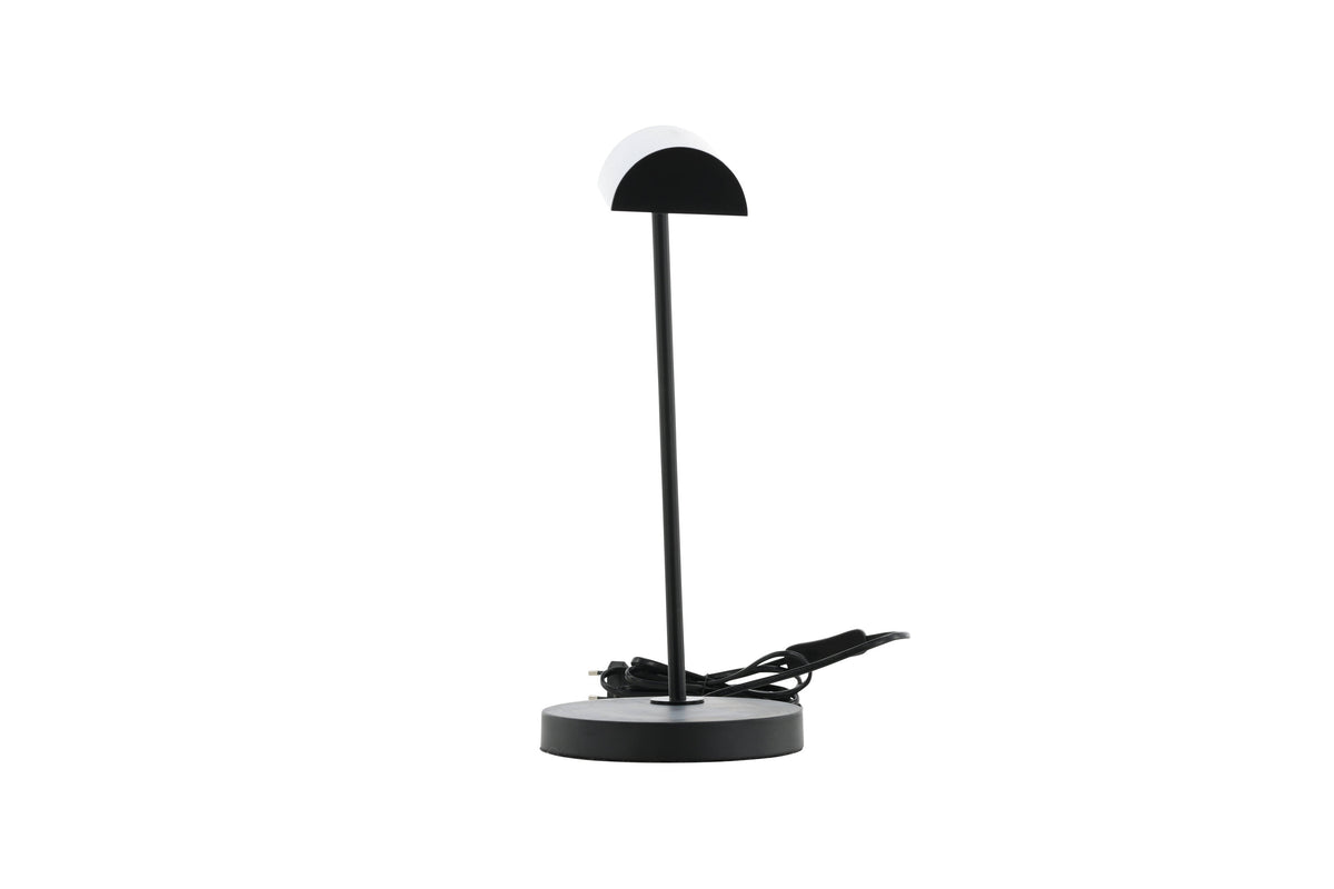 Harmonica bordslampa svart
