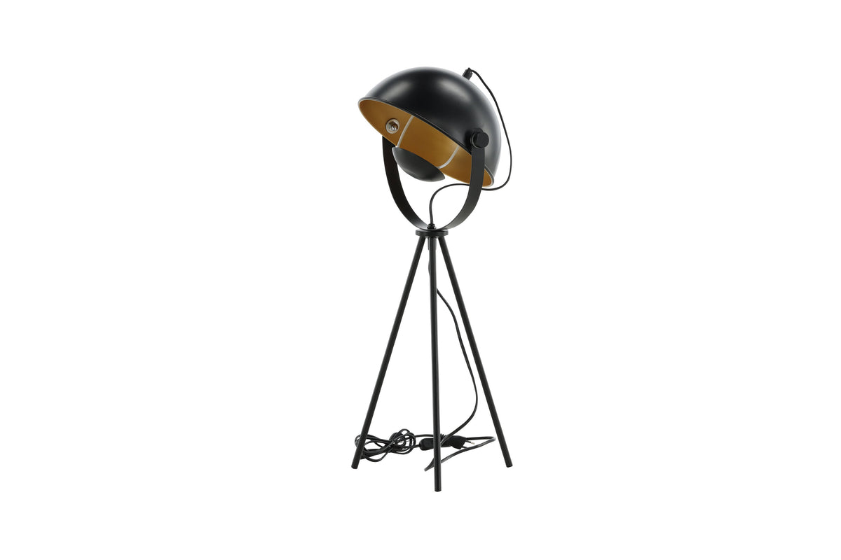 Search bordslampa svart och mässingsfärgad