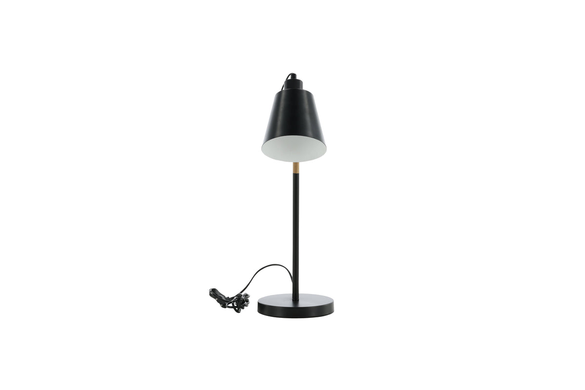 Skott bordslampa svart