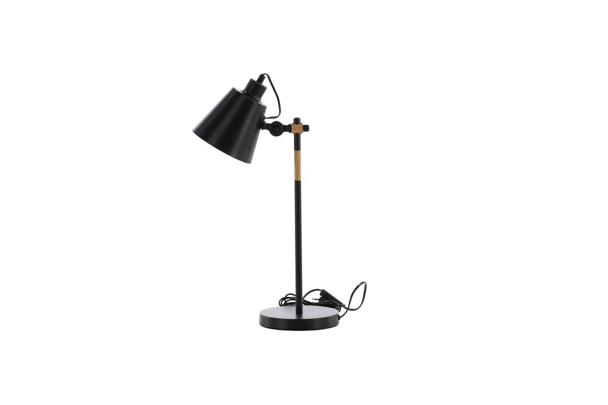 Skott bordslampa svart