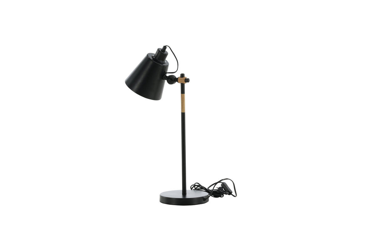 Skott bordslampa svart
