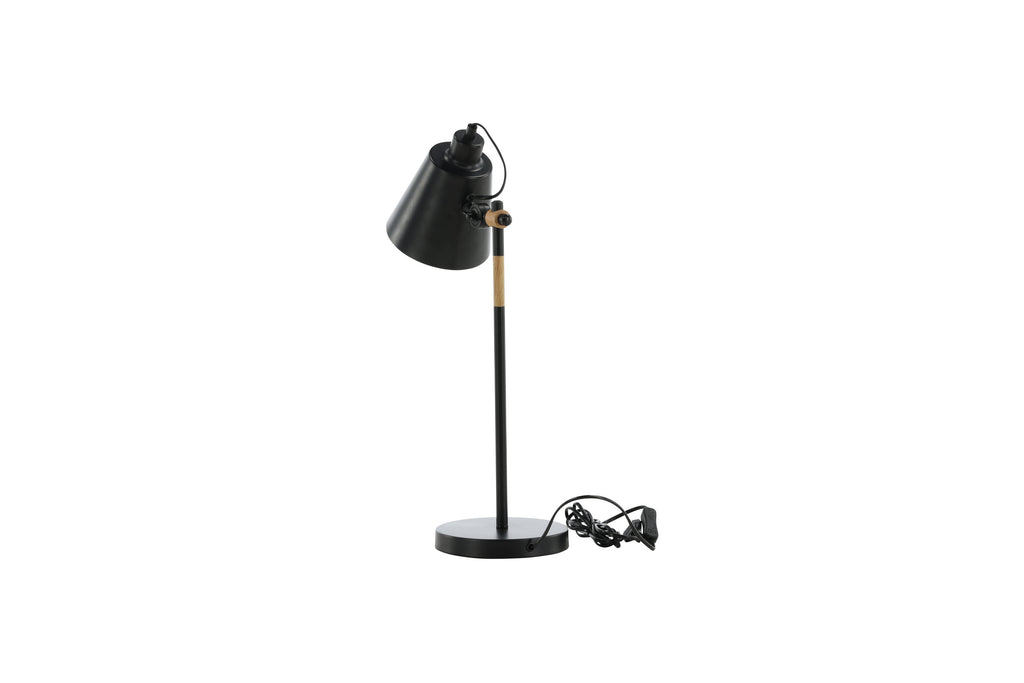 Skott bordslampa svart