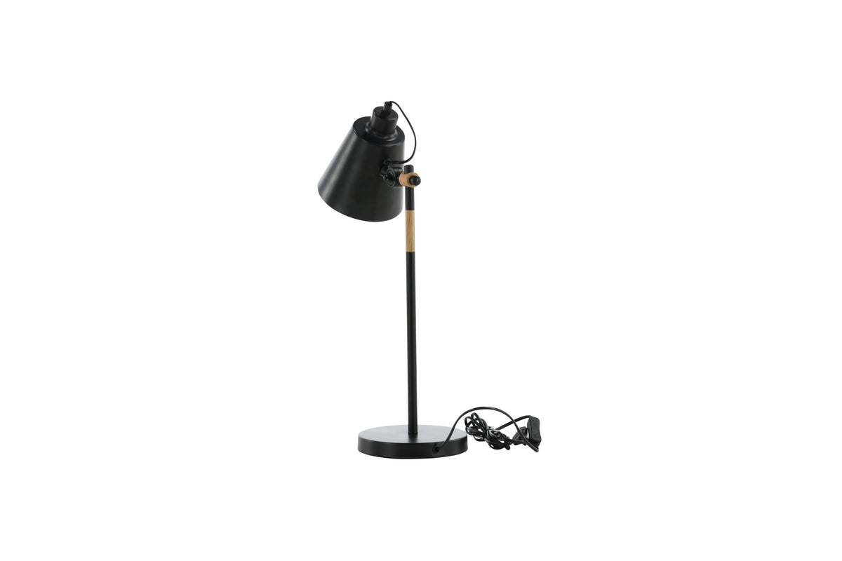 Skott bordslampa svart