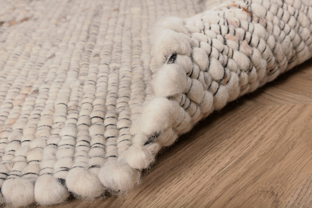 Loump ullmatta 160x230 cm vit/beige