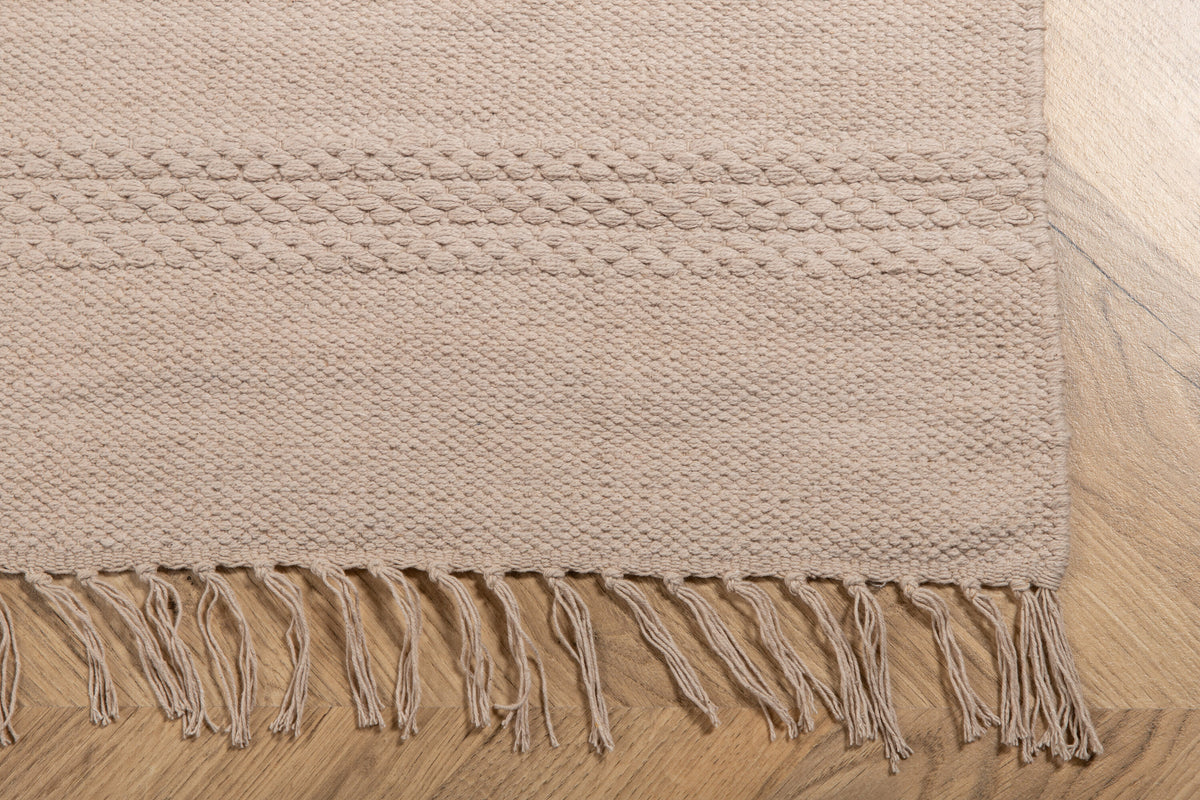 Nico bomulls- och ullmatta 200x300 cm beige