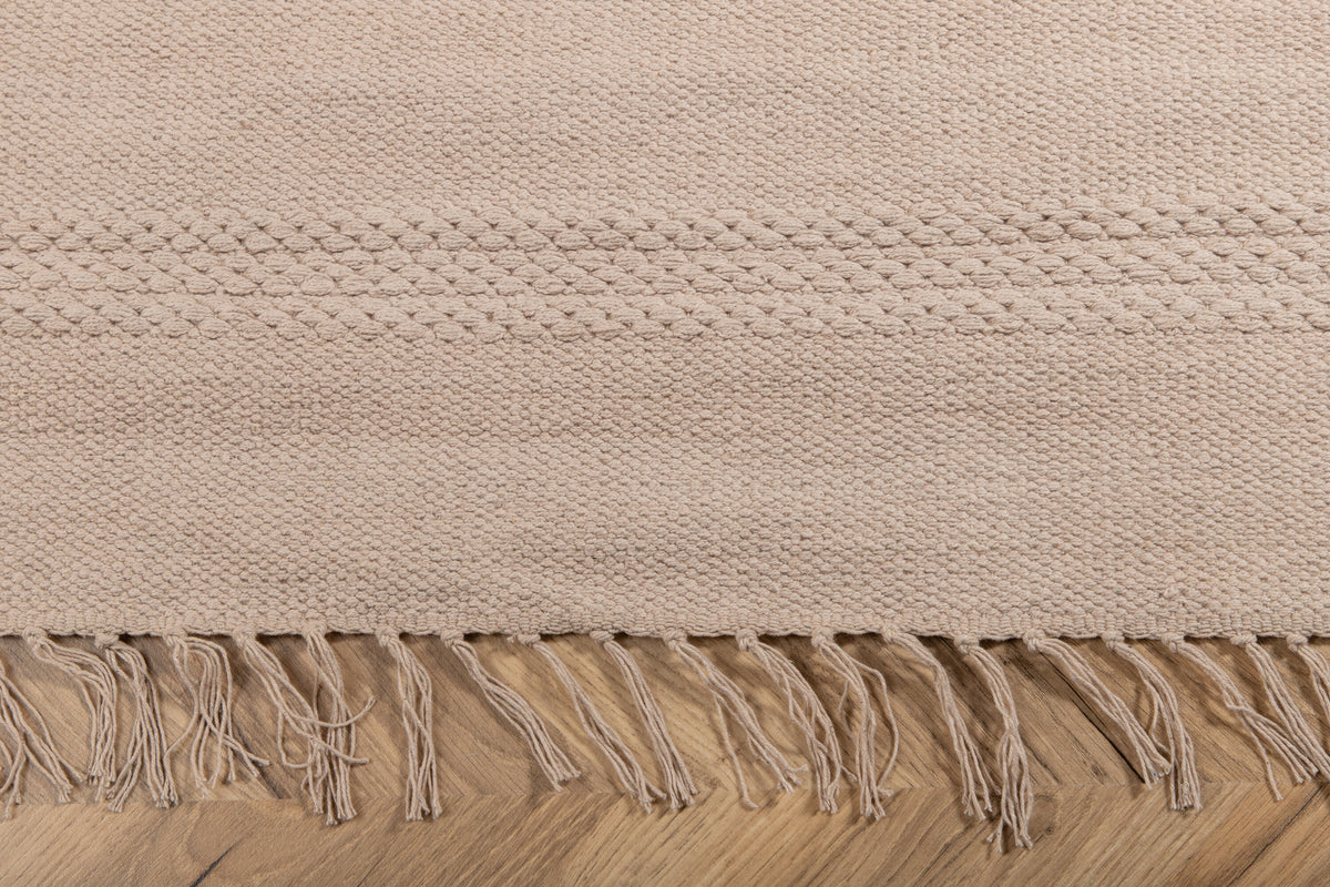Nico bomulls- och ullmatta 200x300 cm beige