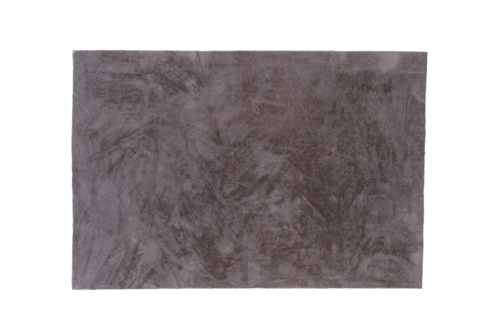 Nina matta 200x300 cm nougatbrun polyester och bomull