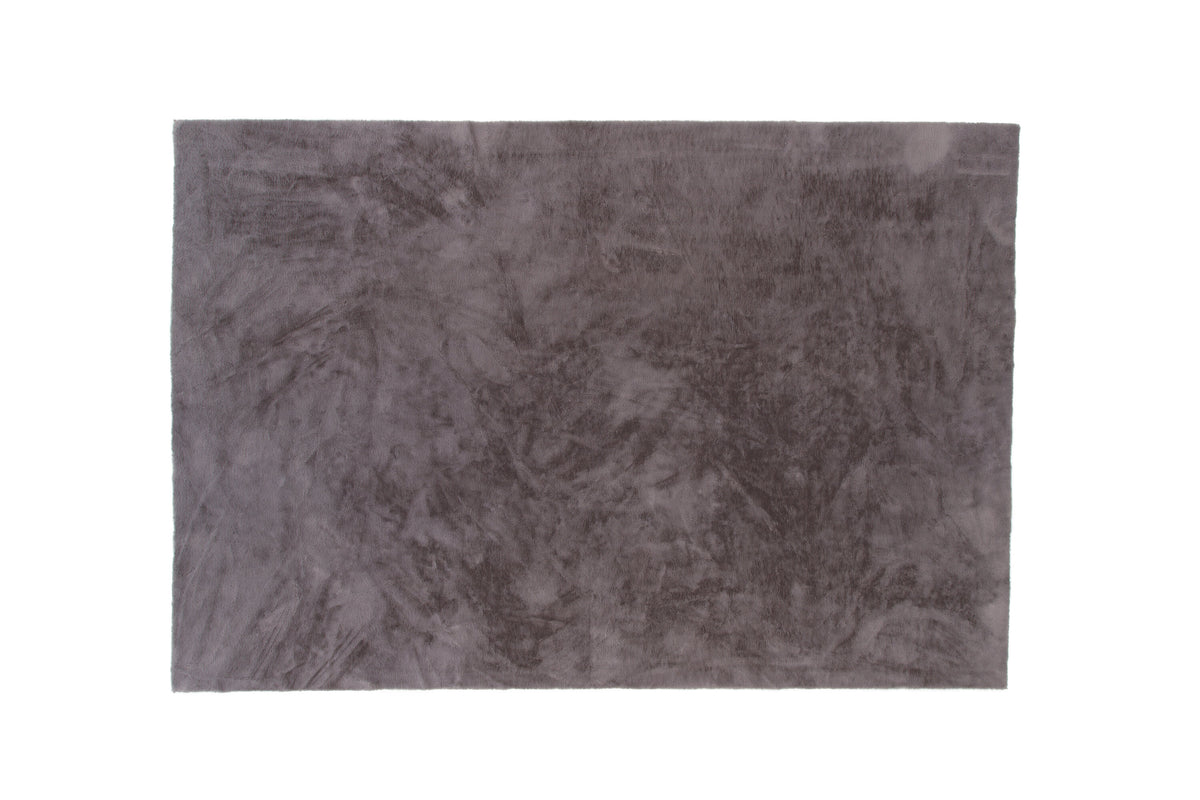 Nina matta 200x300 cm nougatbrun polyester och bomull