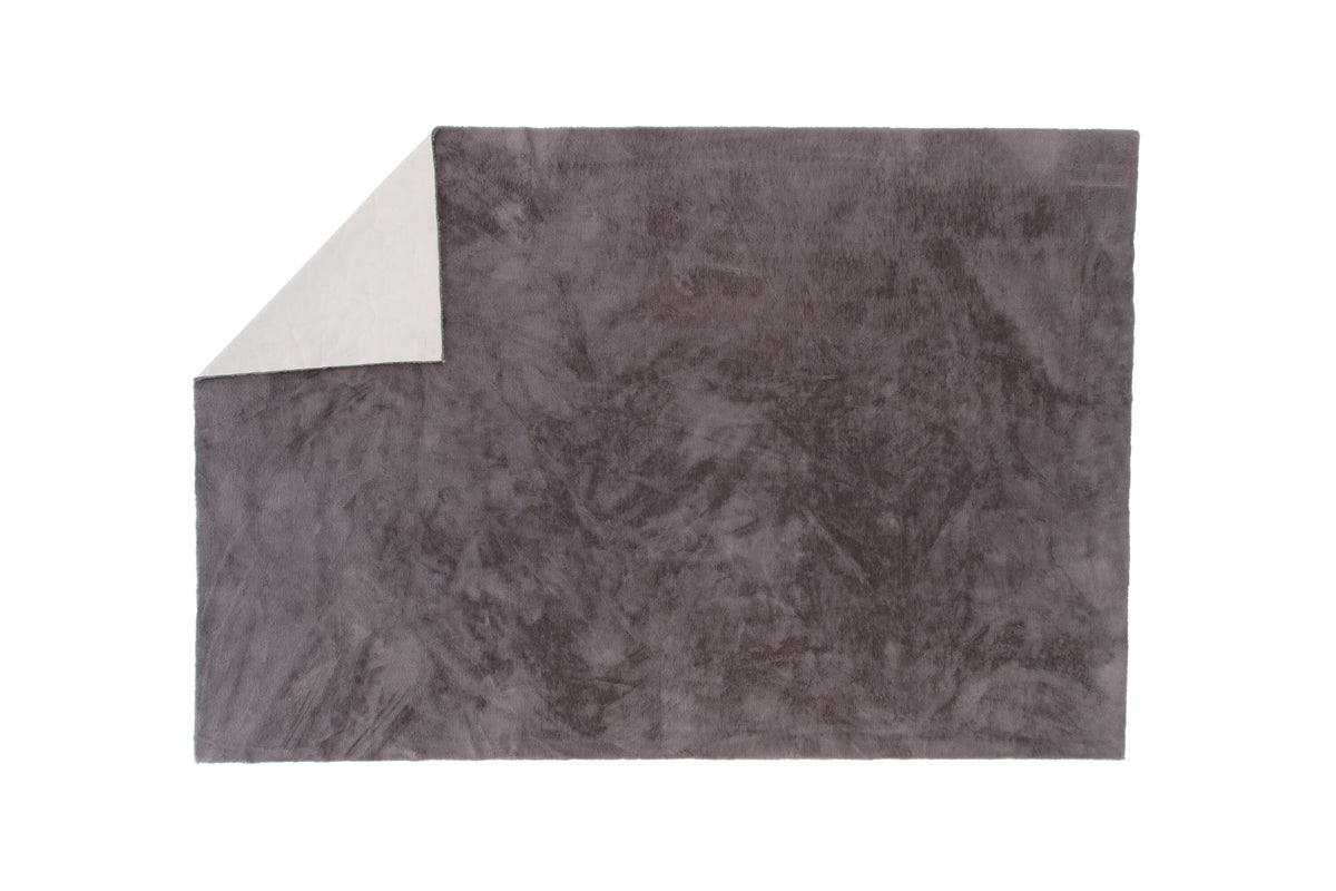 Nina matta 200x300 cm nougatbrun polyester och bomull