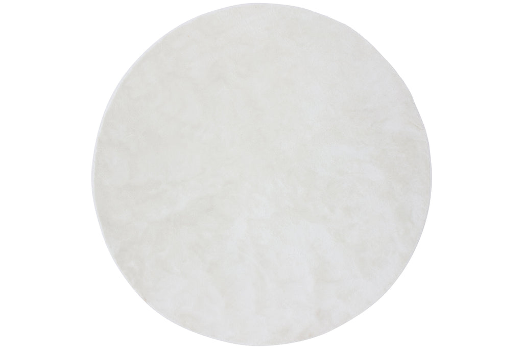 Blanca rund polyestermatta 200x200 cm vit