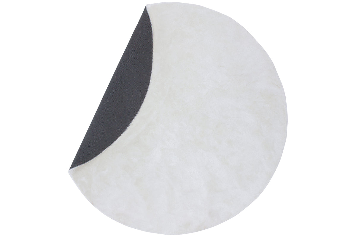 Blanca rund polyestermatta 200x200 cm vit