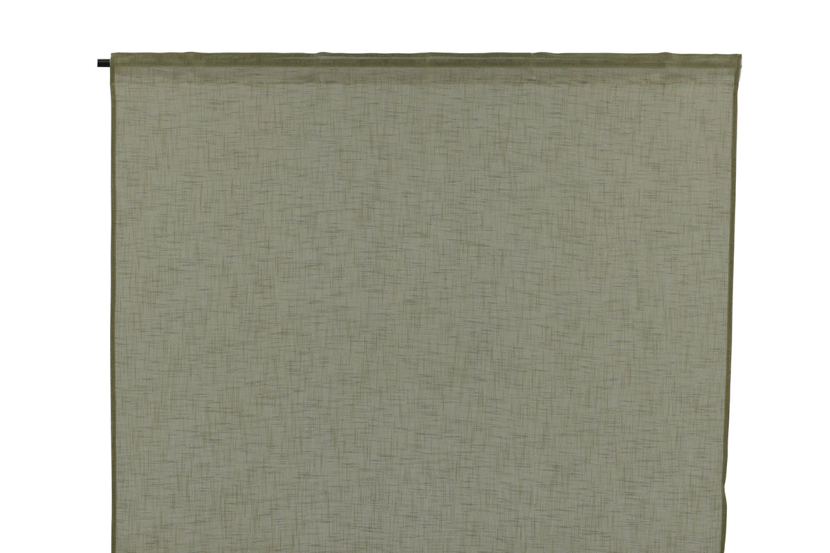 Kaya multibandsgardin 140x240 cm mossgrön polyester med linnekänsla