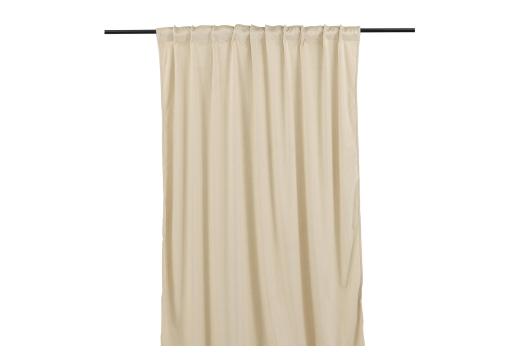 Mary sammetsgardin 250x135 cm beige