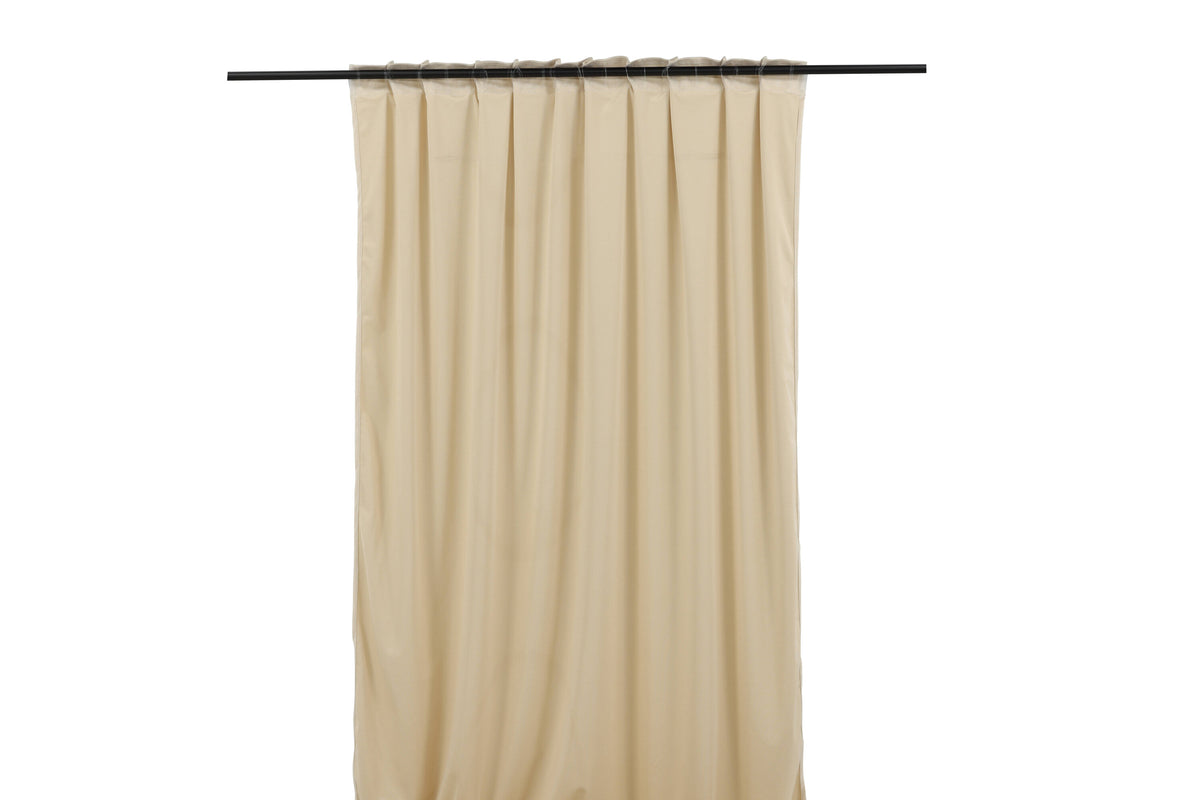 Mary sammetsgardin 250x135 cm beige
