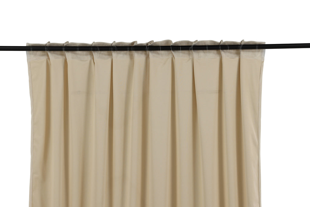 Mary sammetsgardin 250x135 cm beige