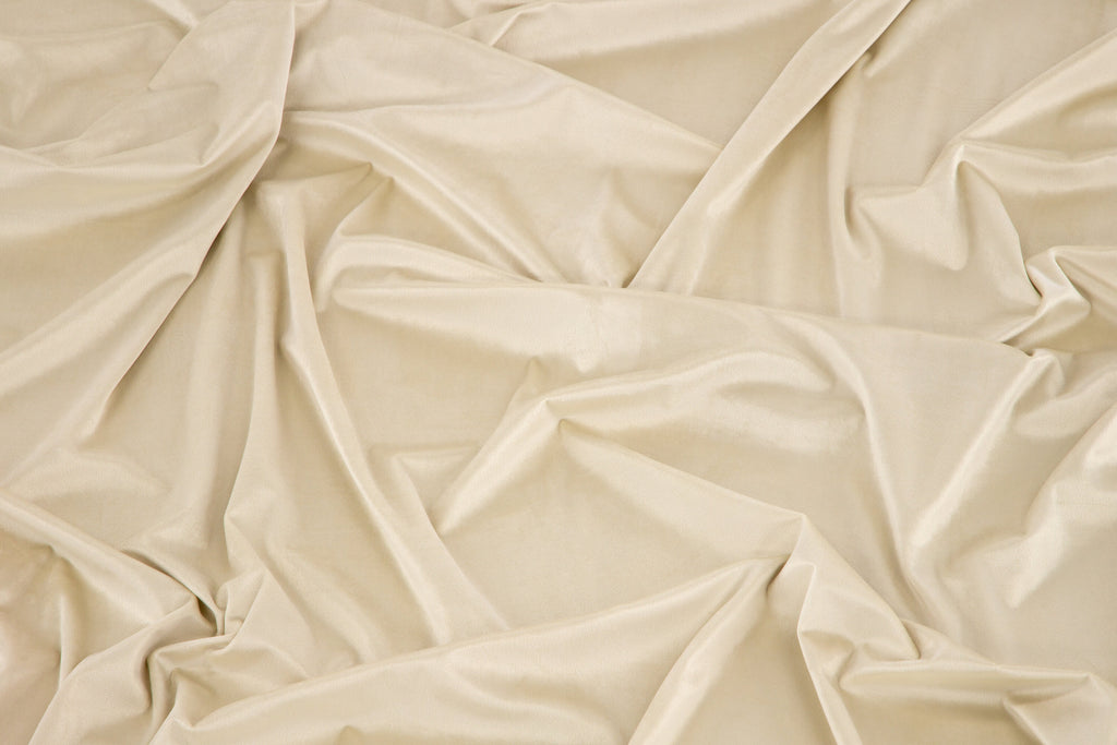 Mary sammetsgardin 250x135 cm beige