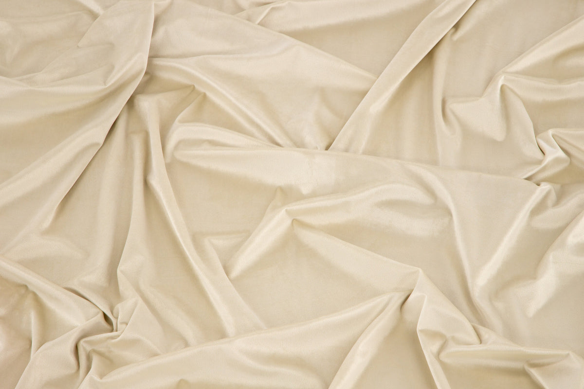 Mary sammetsgardin 250x135 cm beige