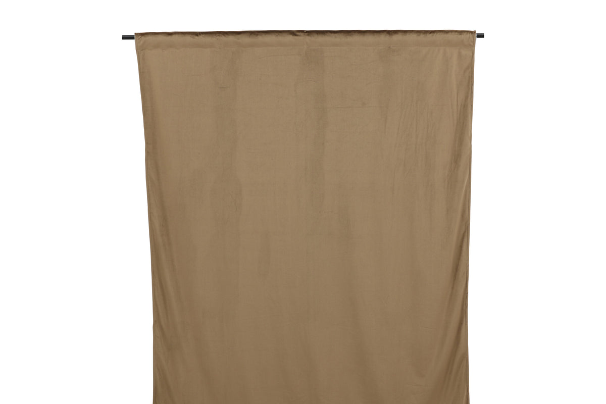 Mary sammetsgardin 250x135 cm sandfärgad
