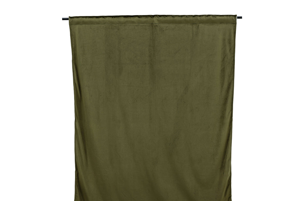 Mary sammetsgardin 250x135 cm mossgrön