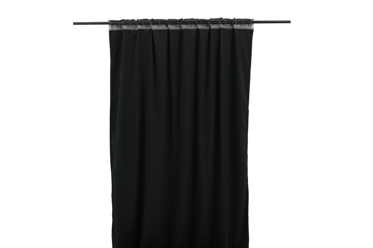 Mary sammetsgardin 250x135 cm svart