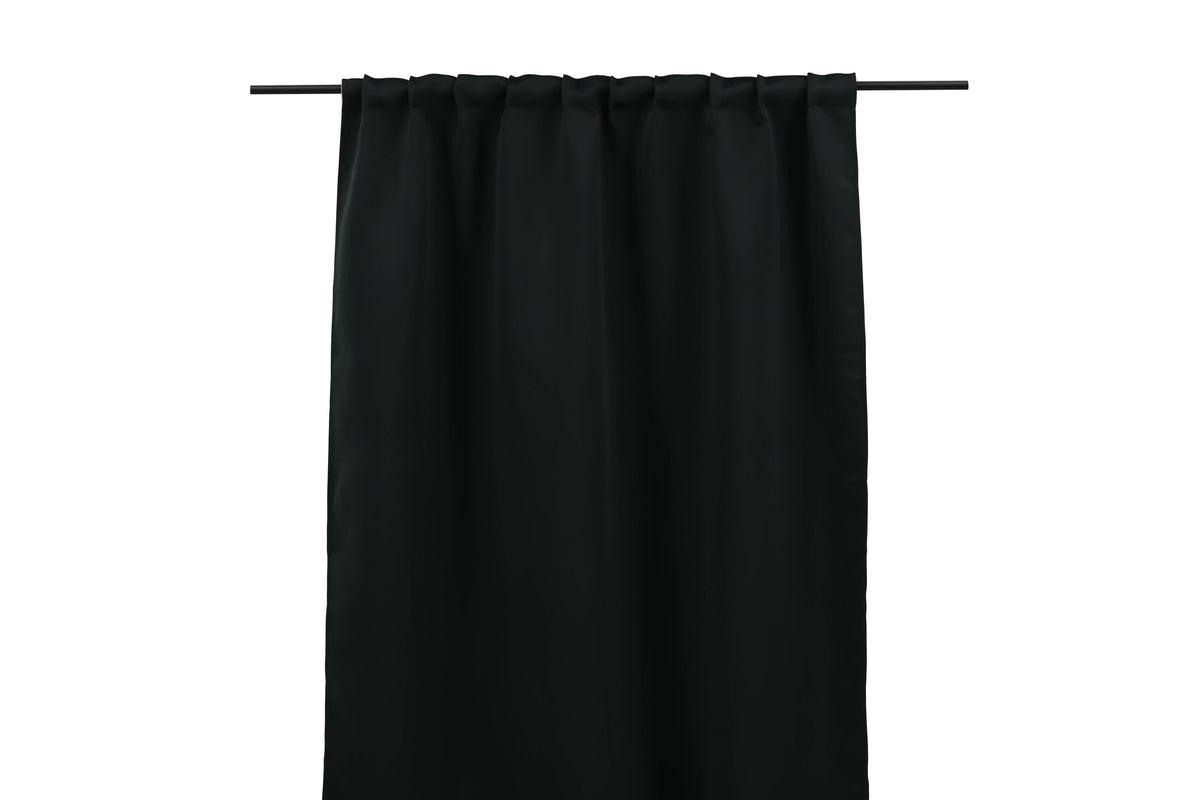 Evelyn mörkläggningsgardin med multiband 135x290 cm svart polyester