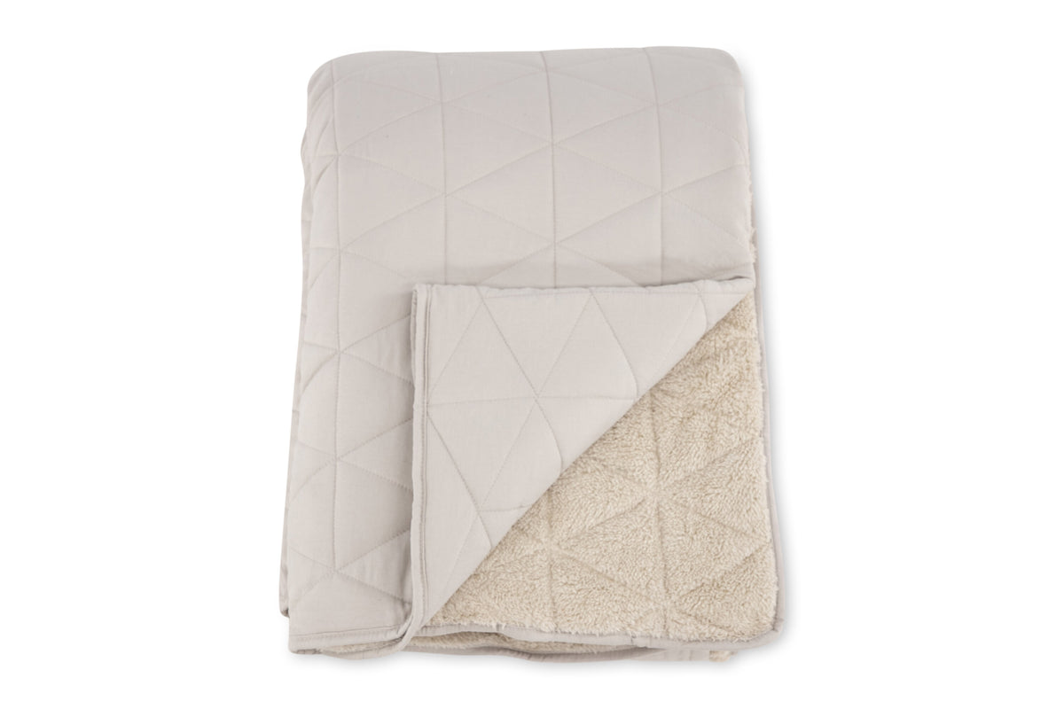 Nilla överkast 250x150 cm beige borstad polyester