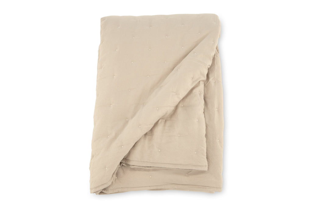 Sally överkast 250x150 cm beige mikrofiber
