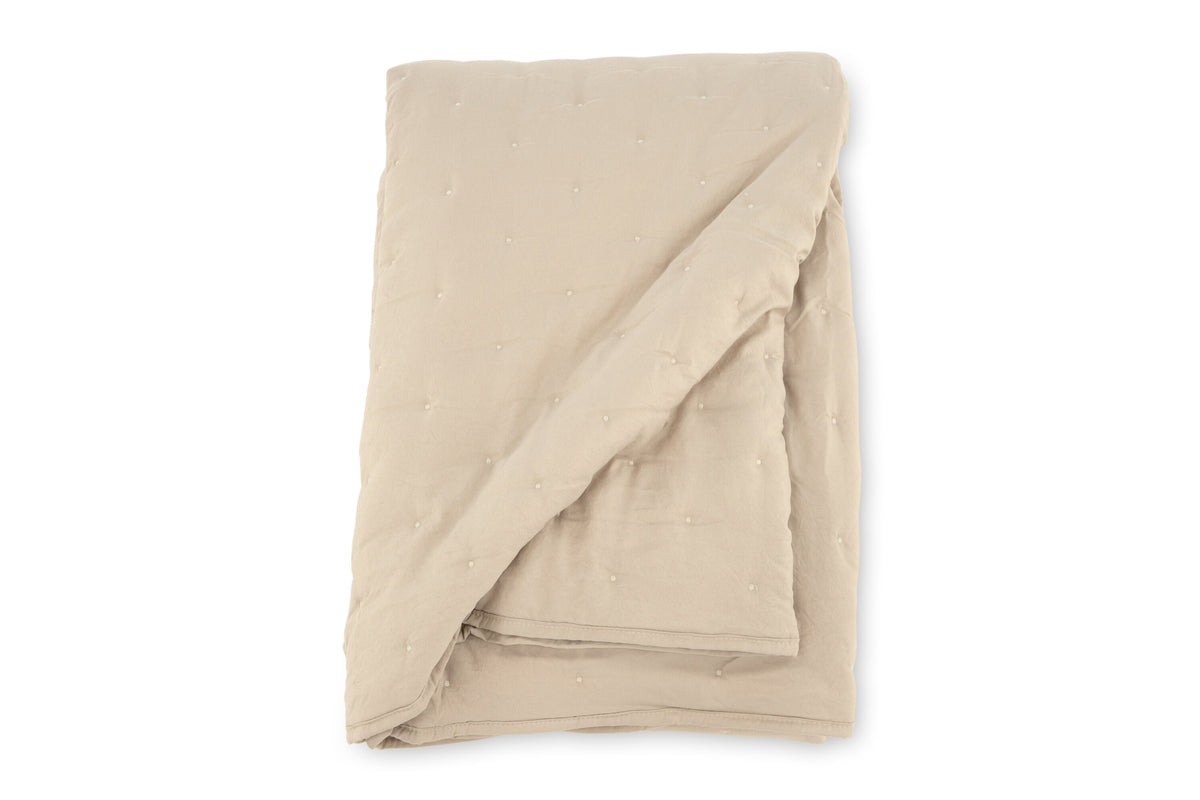 Sally överkast 250x150 cm beige mikrofiber