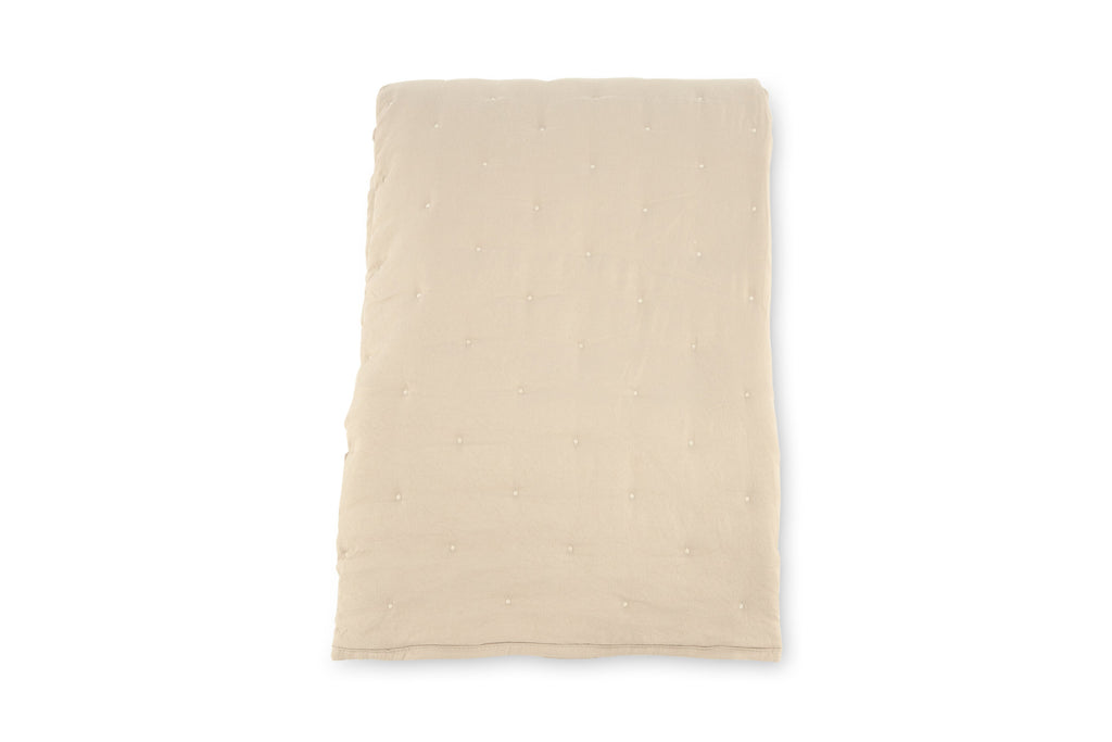 Sally överkast 260x180 cm beige mikrofiber