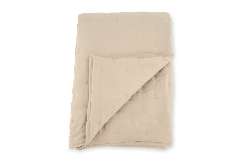 Sally överkast 260x180 cm beige mikrofiber