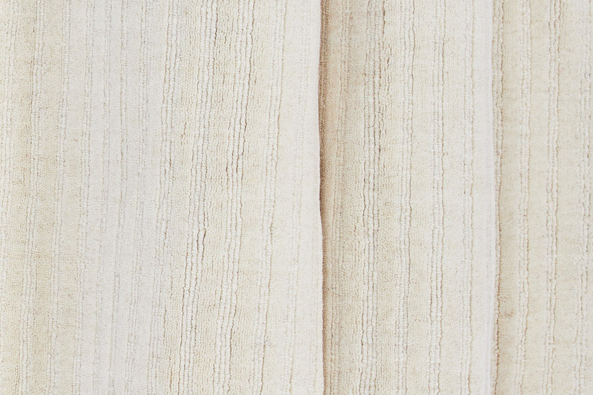 Milton gångmatta 200x70 cm vit ull