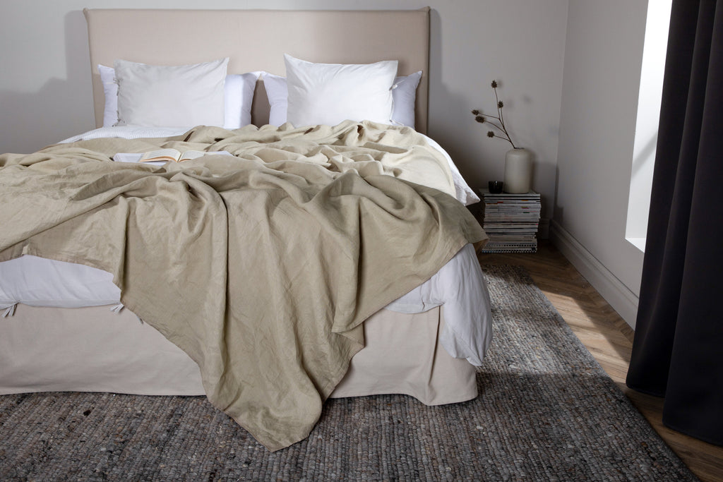 Milo överkast 250x150 cm beige