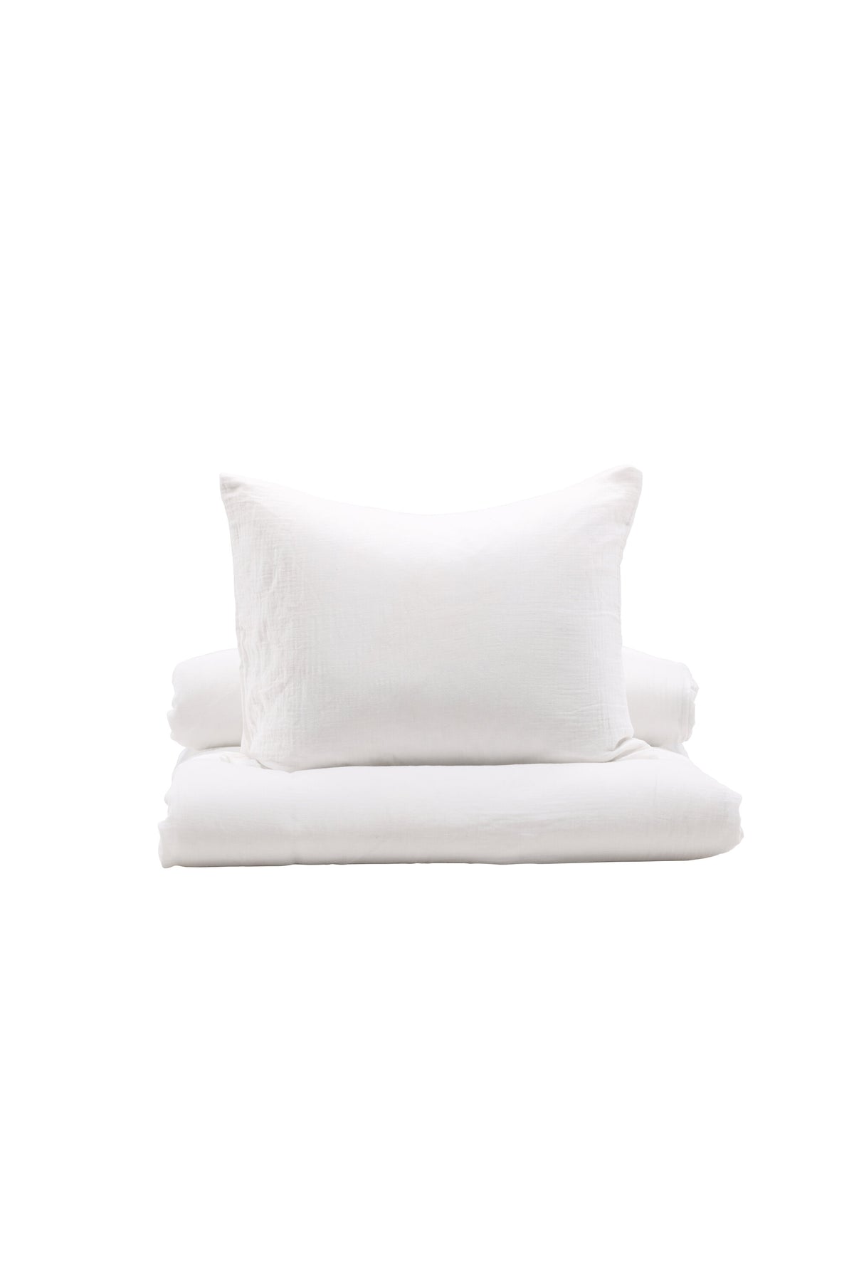 Mila påslakanset 200x150 + 50x60 cm vit bomullsmuslin