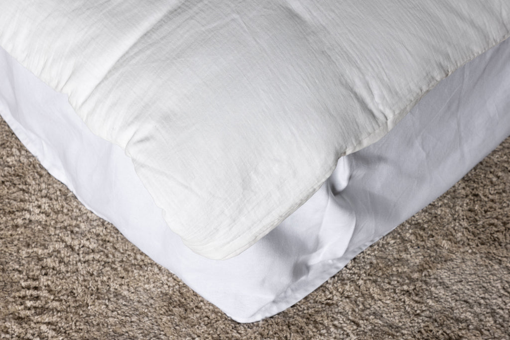 Mila påslakanset 200x150 + 50x60 cm vit bomullsmuslin