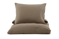Mila bäddset i bomullsmuslin 150x200 cm brun