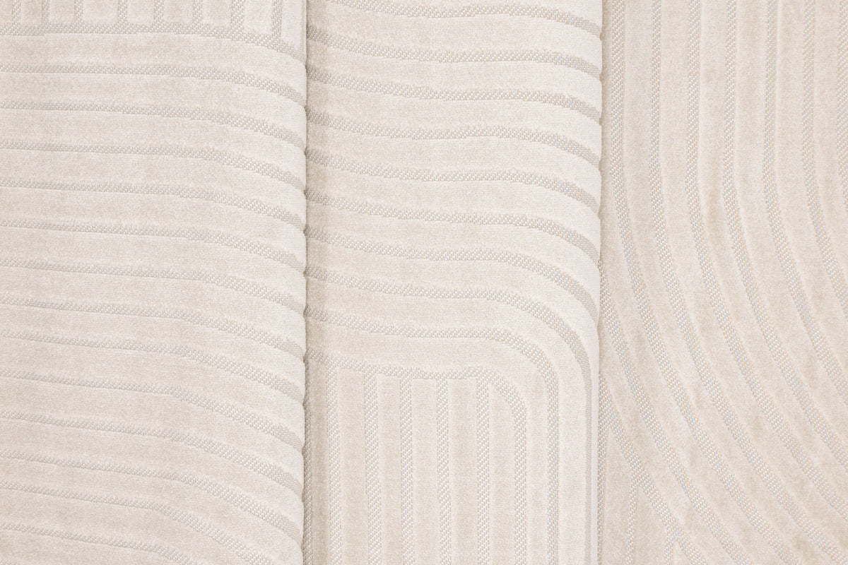 Vince Solar oval matta 340x240 cm vit