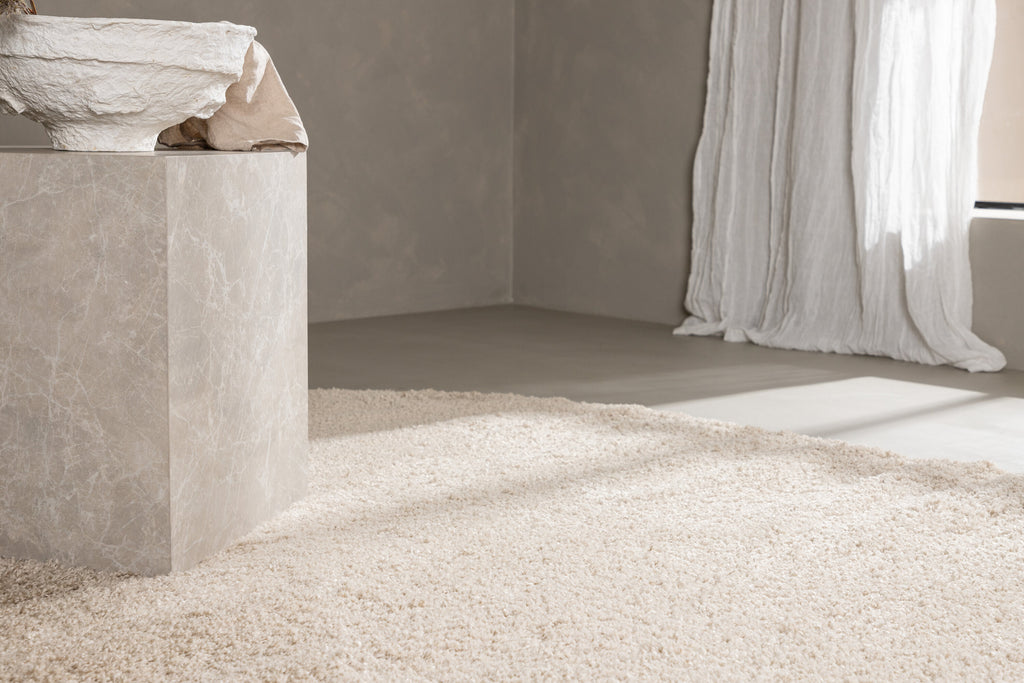 Walter Pluto oval vardagsrumsmatta 230x160 cm beige