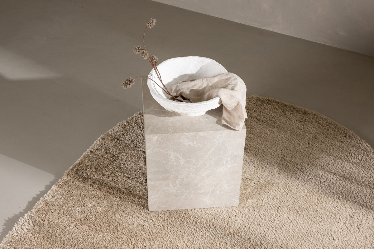 Walter Pluto oval matta 340x240 cm beige