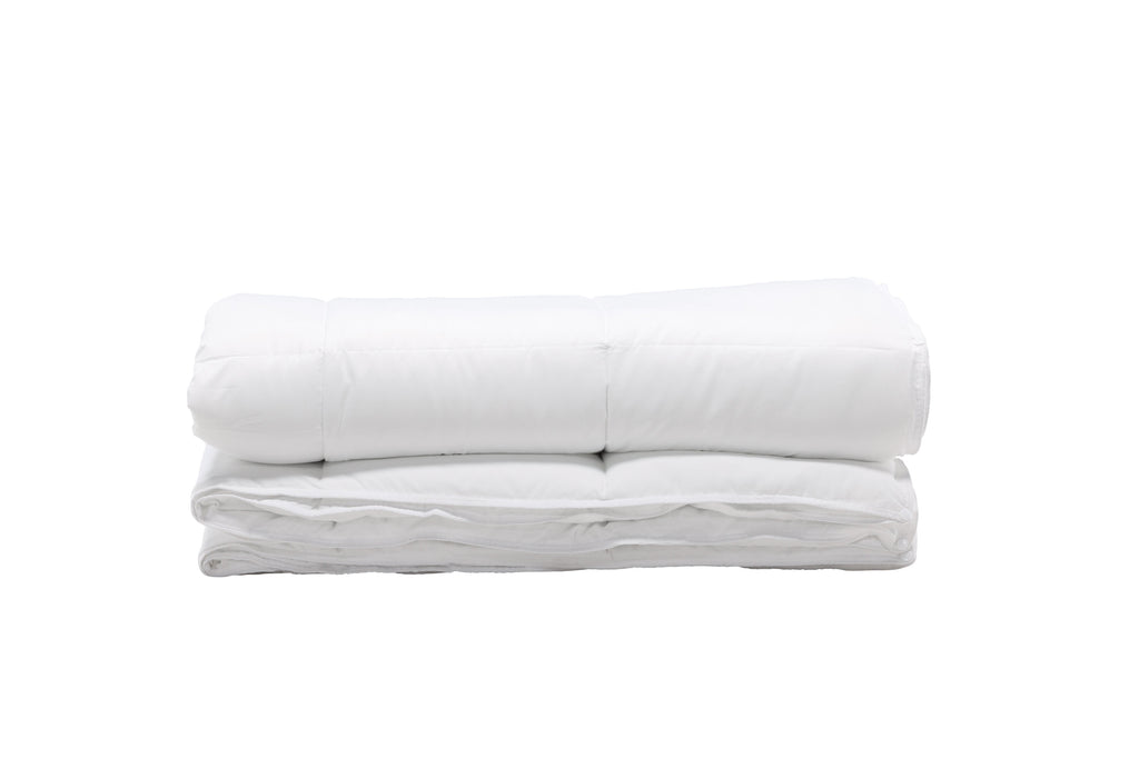 Selma täcke 200x150 cm vitt i polyester med dunkänsla, 150+250 g/m²