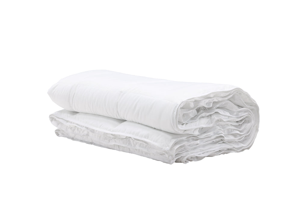 Selma täcke 200x150 cm vitt i polyester med dunkänsla, 150+250 g/m²