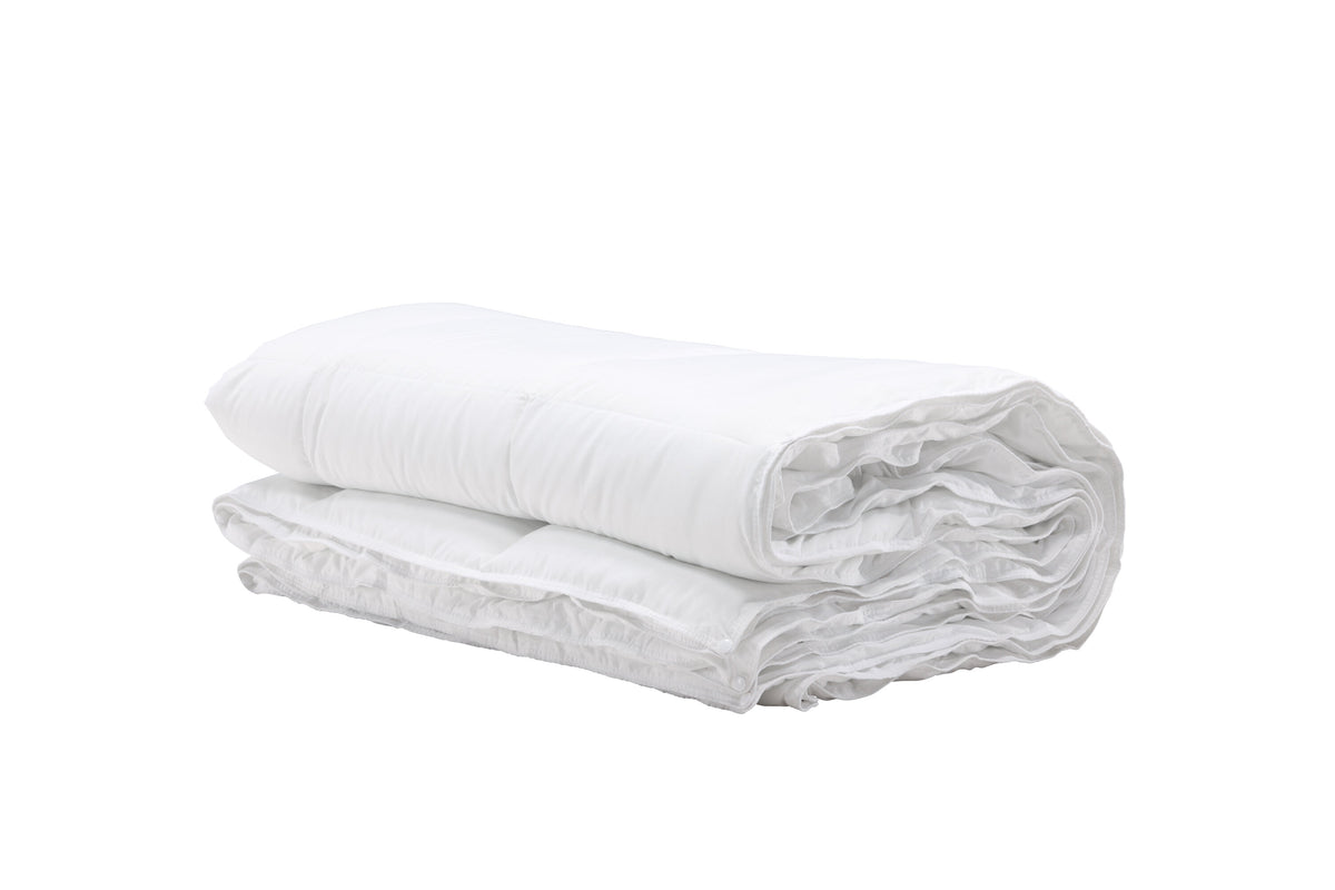 Selma täcke 200x150 cm vitt i polyester med dunkänsla, 150+250 g/m²