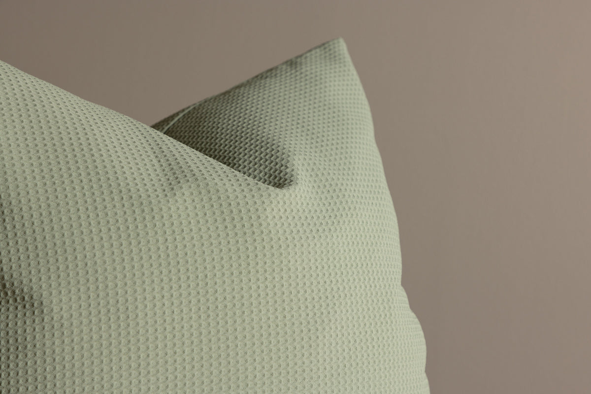 Celine kuddfodral 50x50 cm mintgrön våffelvävd polyester