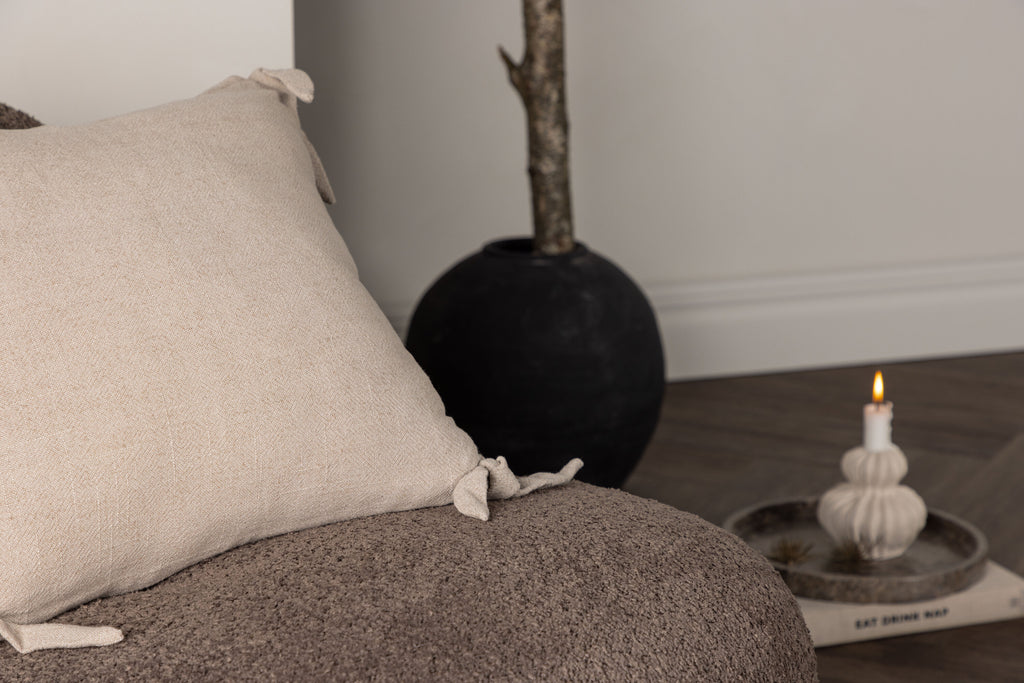 Nora kuddfodral 40x40 cm beige viskos