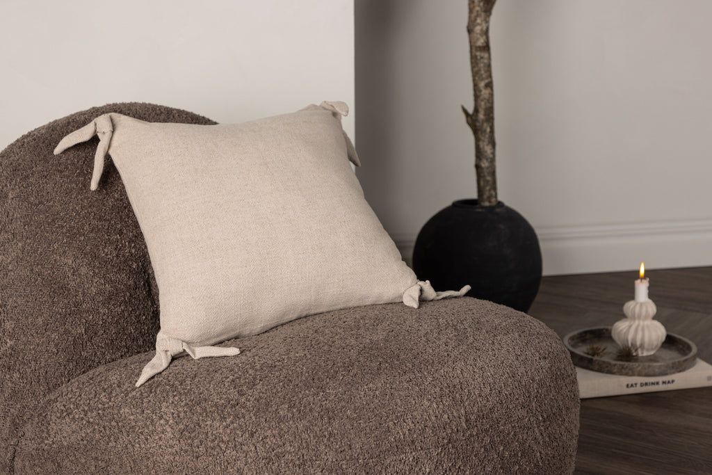 Nora kuddfodral 40x40 cm beige viskos