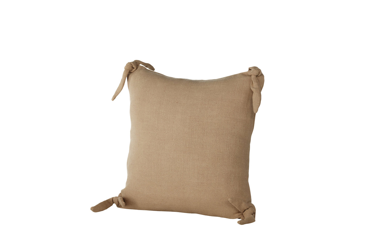 Nora kuddfodral 40x40 cm brun viskos