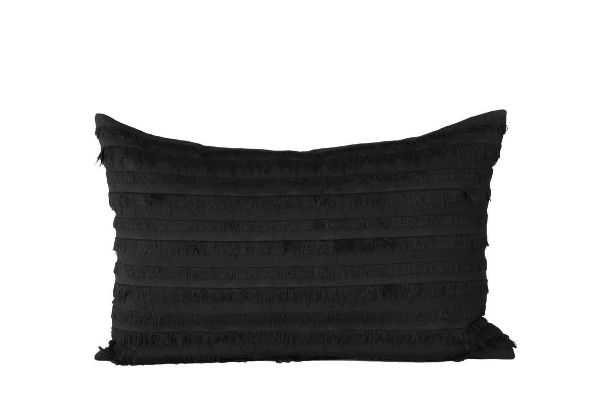 Edith kuddfodral 40x60 cm svart bomull